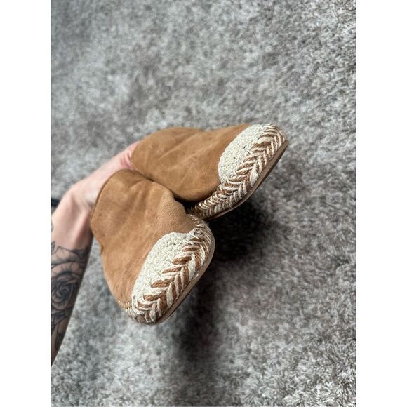 Steven High Mule Tan Suede Leather Espadrille Flats Slip On Shoes Women’s 8 - Picture 8 of 10